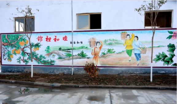  蒙山乡镇文化墙 乡风文明焕发新活力