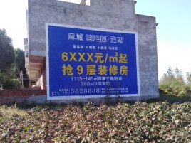  蒙山墙体广告的好处